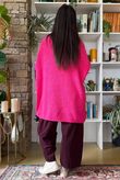 Big Softie Archie Slouch Knit Hot Pink